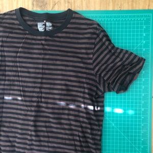 Charcoal and Black Striped Tee